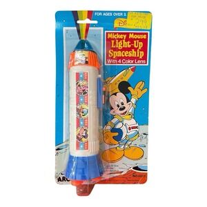 Disney's Mickey Mouse Arco Light Up Spaceship Flashlight‎